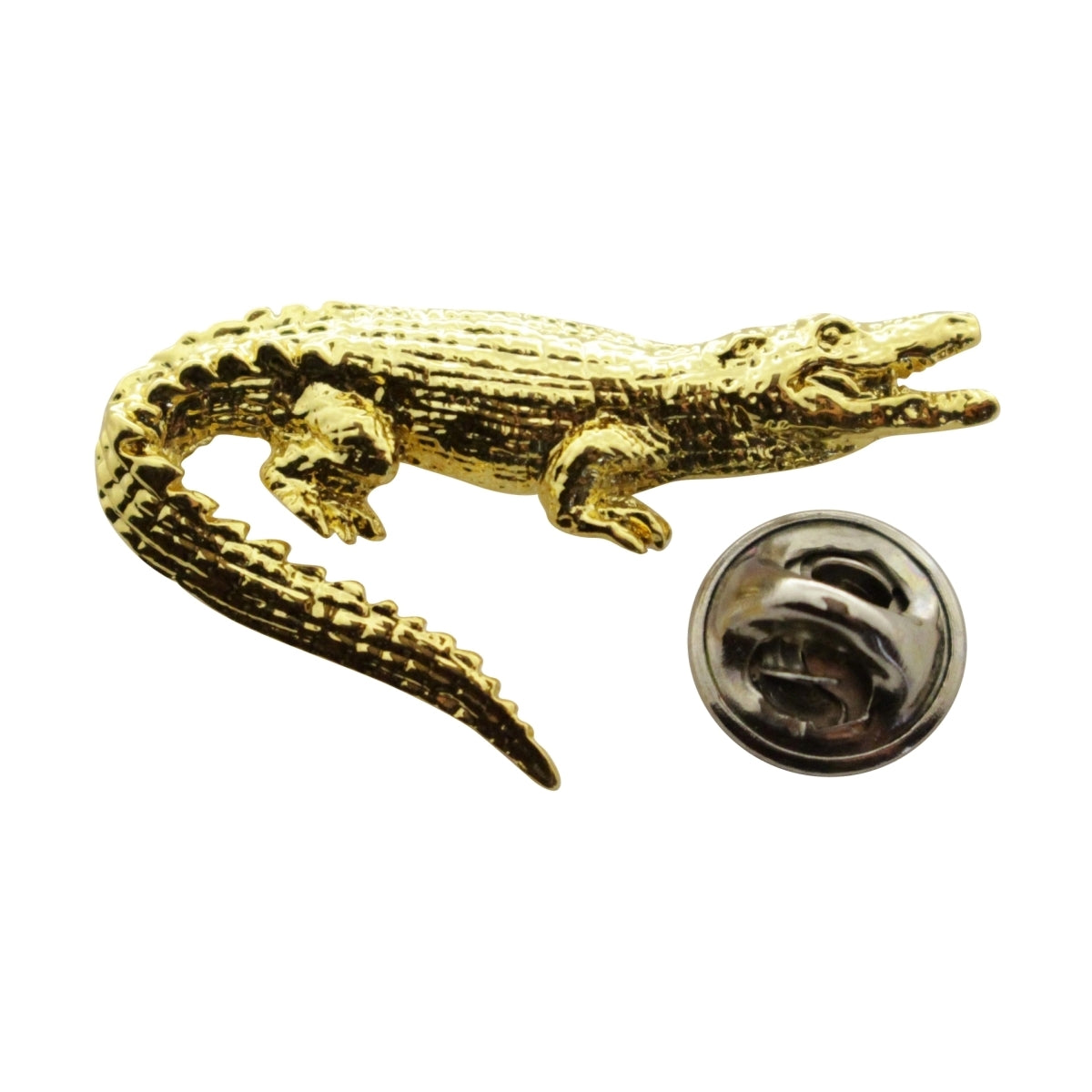 Alligator Pin ~ 24K Gold ~ Lapel Pin ~ Sarah's Treats & Treasures